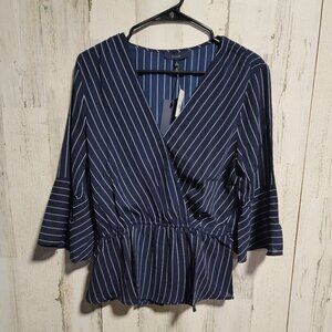 NWT Eclair Striped Blouse